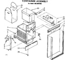 Kenmore 6658407002 container assembly diagram