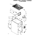 Kenmore 6658407002 cabinet and control assembly diagram