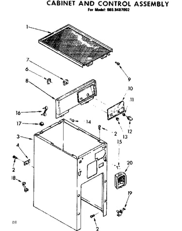 Cabinet and control assembly