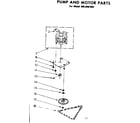 Kenmore 6658407002 pump and motor parts diagram