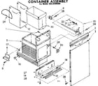 Kenmore 6658409000 container assembly diagram