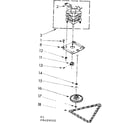 Kenmore 6658409000 motor and drive assembly diagram