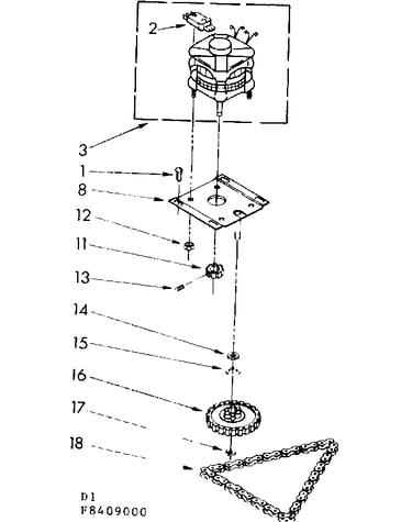 Motor and drive assembly