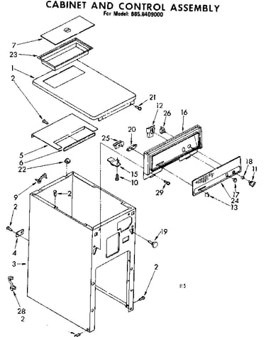 Cabinet and control assembly