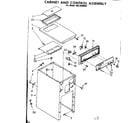 Kenmore 6658409001 cabinet and control parts diagram