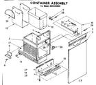 Kenmore 6658409002 container assembly diagram
