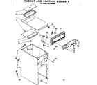 Kenmore 6658409002 front and control parts diagram