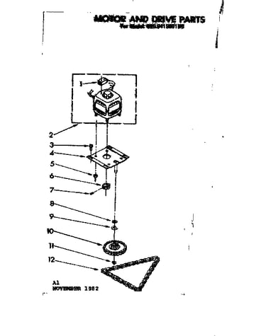 Motor and drive parts