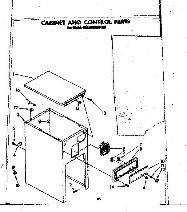 CABINET AND CONTROL PARTS