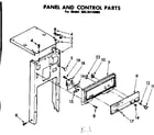 Kenmore 6658416000 panel and control parts diagram