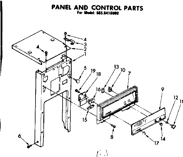 Panel and control parts