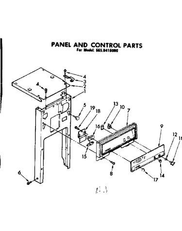 Panel and control parts