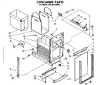 Kenmore 66584169900 container parts diagram