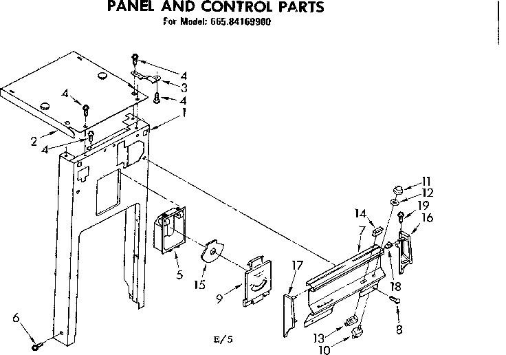 Panel and control parts