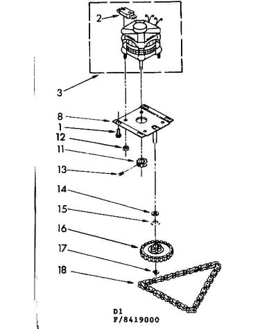 Motor and drive parts