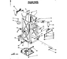 Kenmore 66584199900 frame parts diagram