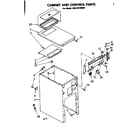 Kenmore 66584199900 cabinet and controls diagram