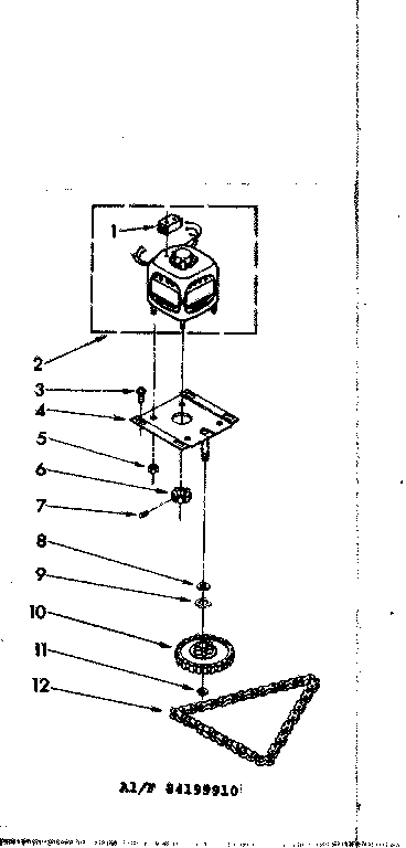 Motor and drive parts