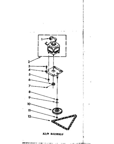 Motor and drive parts