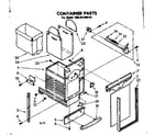 Kenmore 62284199910 container parts diagram