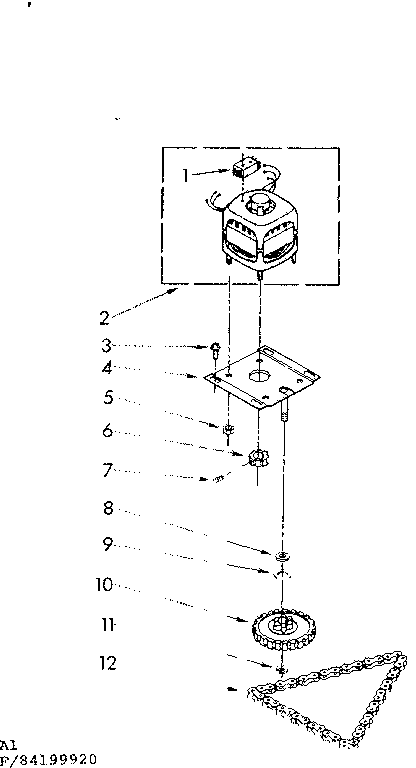 Motor and drive parts