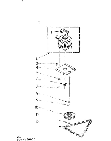 Motor and drive parts