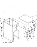Cabinet and control parts
