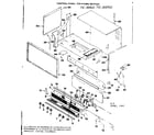 Kenmore 747989610 control panel top frame section diagram