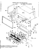 Control panel top frame section