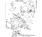 Kenmore 747989610 microwave oven section diagram