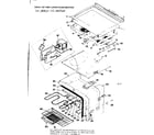Kenmore 747989610 cook top and lower oven section diagram