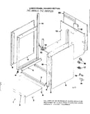 Lower frame and drawer section