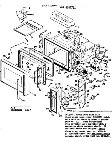 Oven section