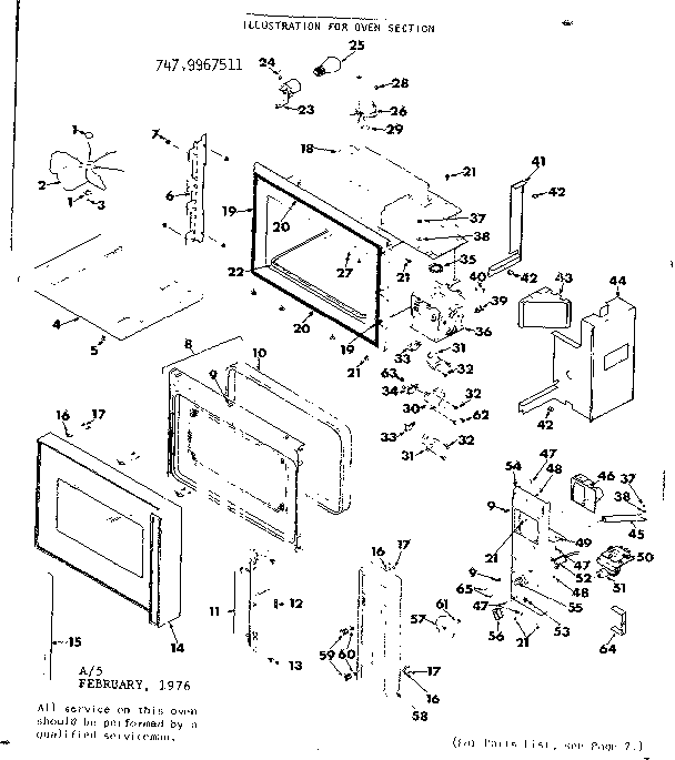 Oven section