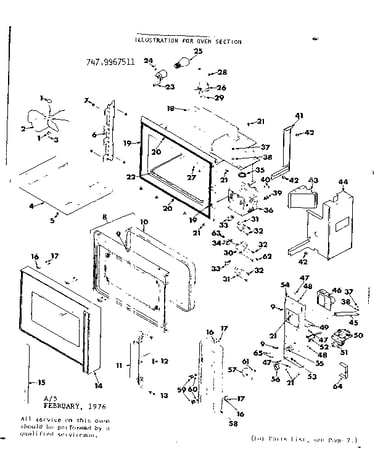 Oven section