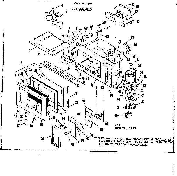 Oven section