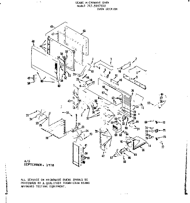 Oven section