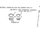 Kenmore 1039747310 optional pan and ring kit 8067111 diagram
