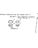 Optional pan and ring kit 8067111