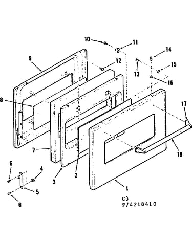 Visi-bake oven door