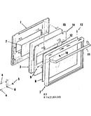 Full glass oven door