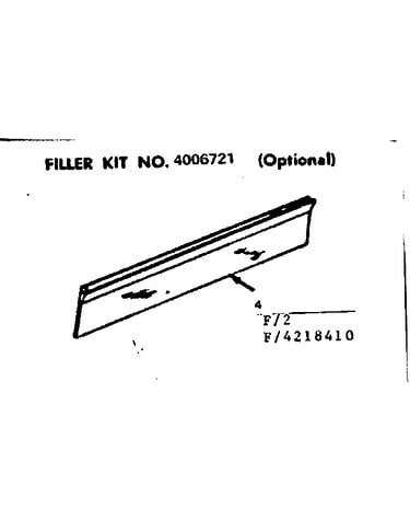 Filler kit no 4006721