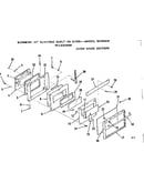 Oven door section
