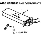 Kenmore 9114258490 wire harness and components diagram