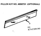 Kenmore 9114258490 filler kit no 4006731 diagram