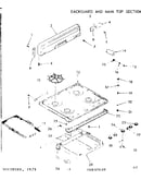 Backguard & main top section