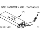 Kenmore 9116037620 wire harness & components diagram