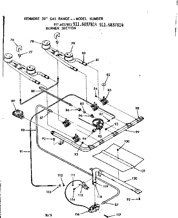 Burner section