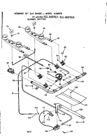 Burner section