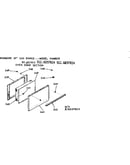 Oven door section